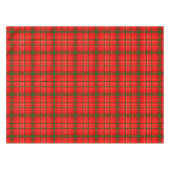 Red Christmas Tartan Kariertes Musterdesign Tischdecke (Vorderseite (Horizontal))