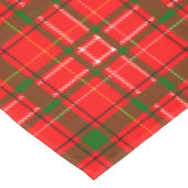 Red Christmas Tartan Kariertes Musterdesign Tischdecke (Schrägansicht)