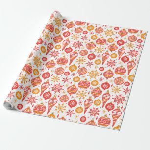 Red Christmas Thema Muster Wrapping Paper Geschenkpapier