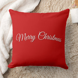 Red Christmas Throw Pillow Kissen