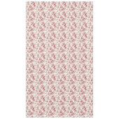 Red Christmas Toile Santa And Trees Tischdecke (Vorderseite)