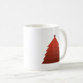 Red Christmas Tree Coffee Tasse (VorderseiteRechts)