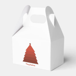 Red Christmas Tree Favor Box Geschenkschachtel