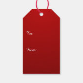 Red Christmas Tree Geschenkanhänger (Rückseite)