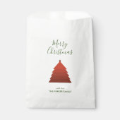Red Christmas Tree Geschenktütchen (Vorderseite)