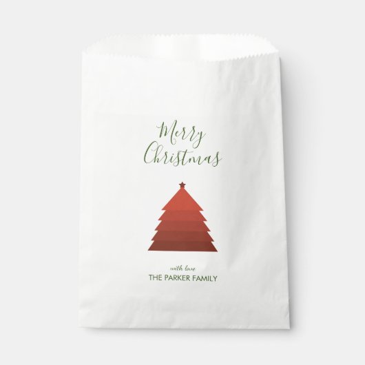 Red Christmas Tree Geschenktütchen (Vorderseite)