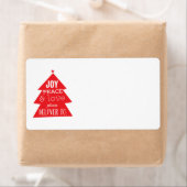 Red Christmas Tree Holiday Package Mailing (Insitu)