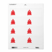 Red Christmas Tree Holiday Package Mailing (Vorne)