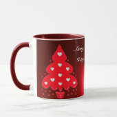 RED CHRISTMAS TREE HOLIDAY PARTEI Rot Tasse (Links)