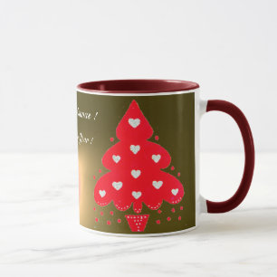 RED CHRISTMAS TREE HOLIDAY PARTY Gelb Tasse