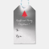 RED CHRISTMAS TREE HOLIDAY PARTY GESCHENKANHÄNGER (Vorderseite)