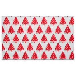 RED CHRISTMAS TREE HOLIDAY PARTY STOFF