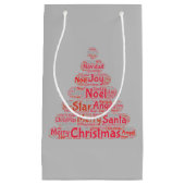 Red Christmas Tree Kleine Geschenktüte (Vorderseite)