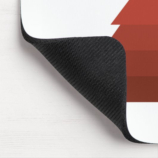 Red Christmas Tree Mouse Pad Mousepad (Ecke)