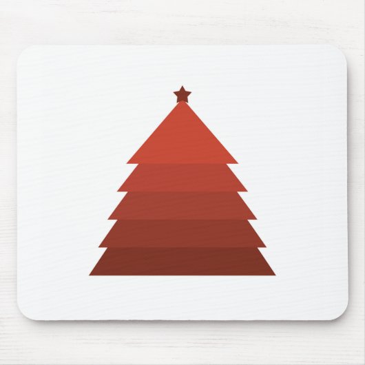 Red Christmas Tree Mouse Pad Mousepad (Vorne)