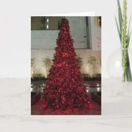 Red Christmas Tree - New York - Blank Karte