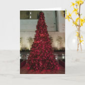 Red Christmas Tree - New York - Blank Karte (Gelbe Blume)