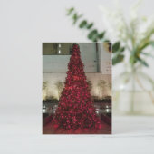 Red Christmas Tree - New York City Postkarte (Stehend Vorderseite)
