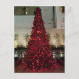 Red Christmas Tree - NYC Postkarte
