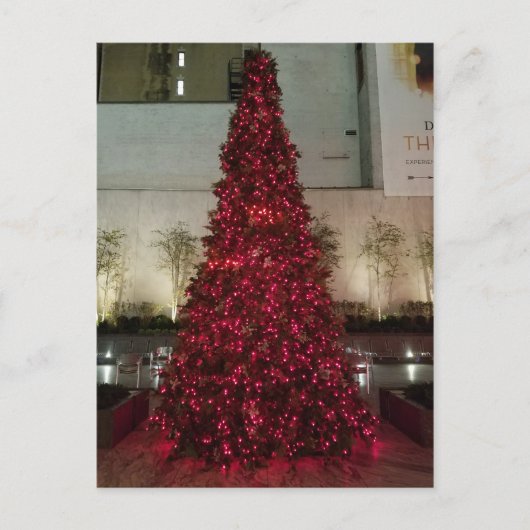 Red Christmas Tree - NYC Postkarte (Vorderseite)