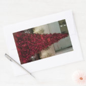 Red Christmas Tree - NYC Rechteckiger Aufkleber (Umschlag)