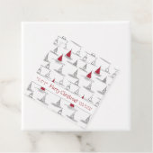 Red Christmas Tree Pattern#5 ID1009 Geschenkanhänger (Beispiel)