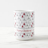 Red Christmas Tree Pattern#5 ID1009 Kaffeetasse (Mittel)