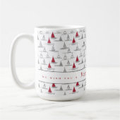 Red Christmas Tree Pattern#5 ID1009 Kaffeetasse (Links)