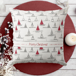 Red Christmas Tree Pattern#5 ID1009 Kissen