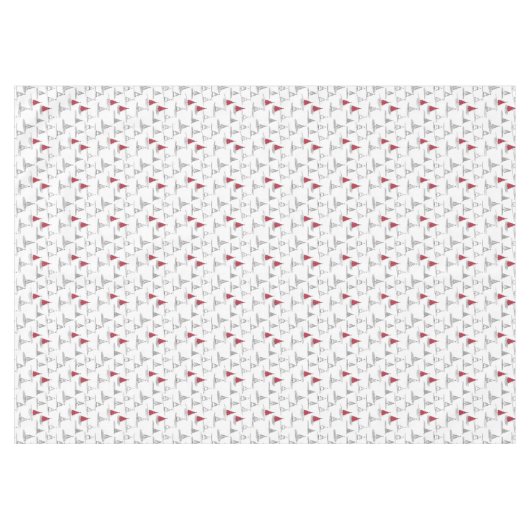 Red Christmas Tree Pattern#5 ID1009 Tischdecke (Vorderseite (Horizontal))