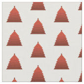 Red Christmas Tree Pattern Stoff (Nahaufnahme)