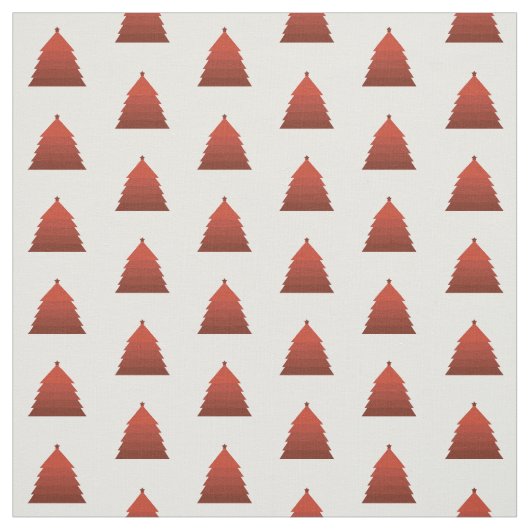 Red Christmas Tree Pattern Stoff (Muster)