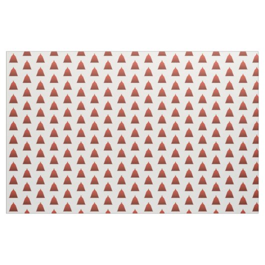 Red Christmas Tree Pattern Stoff (Fat Quarter (45,7 x 55,9 cm))