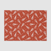 Red Christmas Tree Pattern Urlaub Seidenpapier (Vorderseite)