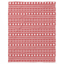 Red Christmas Tree Poinsettia Pattern