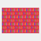 Red Christmas Tree Pop Art Geschenkpapier Set (Vorderseite)