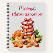 Red Christmas Tree Rezept Notizblock (Vorderseite)