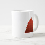 Red Christmas Tree Riant Coffee Tasse (Vorderseite Rechts)