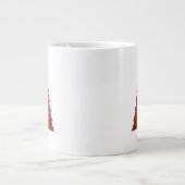 Red Christmas Tree Riant Coffee Tasse (Vorderseite)