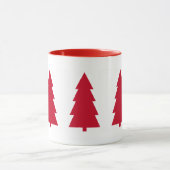 Red Christmas Tree Simple Minimal Tasse (Zentrum)