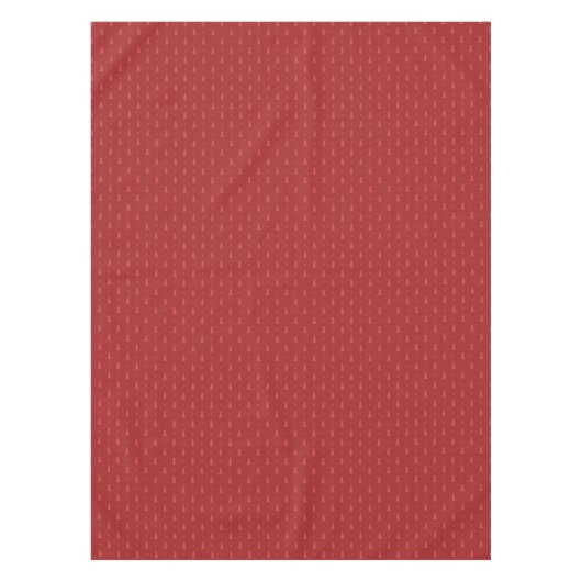 Red Christmas Tree Tablecloth Tischdecke (Vorderseite)
