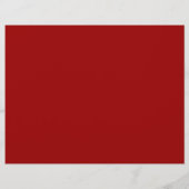 Red Christmas Tree Winter Tri Fold Wedding Program (Rückseite)