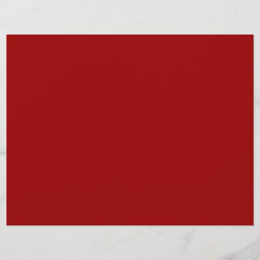 Red Christmas Tree Winter Tri Fold Wedding Program (Rückseite)