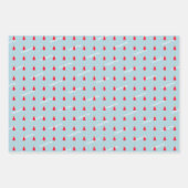 Red Christmas Tree Yellow Star Minimalistisch Geschenkpapier Set (Vorderseite 2)