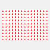 Red Christmas Tree Yellow Star Minimalistisch Geschenkpapier Set (Vorderseite)