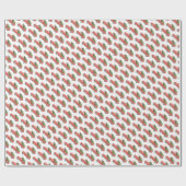 Red Christmas Truck Farm Frische Bäume Geschenkpapier (Flach)