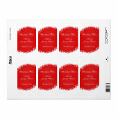 Red Christmas Wine Label (Vorne)