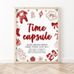 Red Christmas Winter Time Kapsel Baby Duschzeichen Poster<br><div class="desc">Red Christmas Winter Time Kapsel Baby Duschzeichen</div>