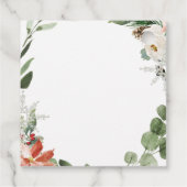 Red Christmas Winter Truck Danke Tag Geschenkanhänger (Rückseite)