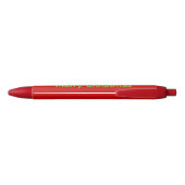 Red Christmas wishlist Kugelschreiber (Rückseite)